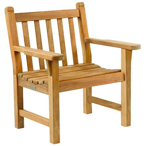 Kingsley Bate Dunbarton Coastal Beach Teak Wood Outdoor Arm Chair
