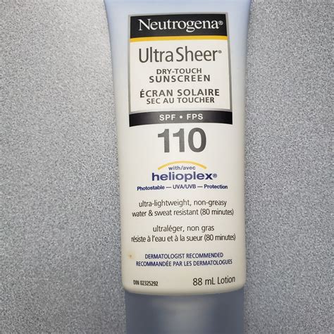 Neutrogena Ultra Sheer Dry Touch Sunblock Spf 110 Reviews In Sun