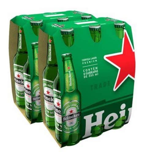 Cerveja Heineken Long Neck 330 Ml Pack 12 Beer 2 Caixa Mercado Livre