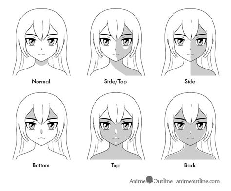 How To Shade An Anime Face In Different Lighting