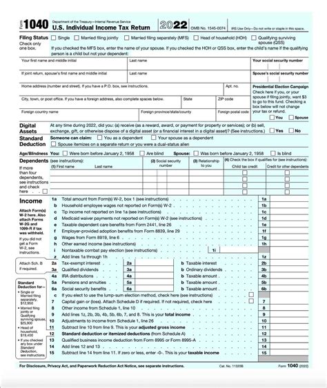 Form 1040 Us Individual Tax Return Definition Types And Use