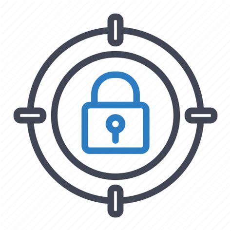 Lock Locked Target Icon Download On Iconfinder