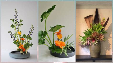 Beautiful And Modern IkebanaJapanese Flowers Decoration YouTube