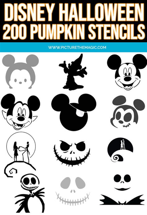 Halloween Stencils 200 Printable Disney Stencils For Pumpkins Artofit