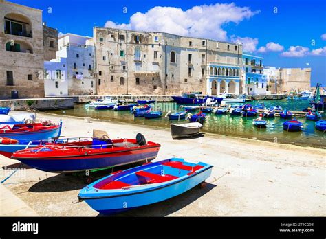 Puglia Italy Scenic Traditional Fishing Town Monopoli Popular