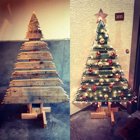 Pallet Christmas Tree Diy Holiday Decor