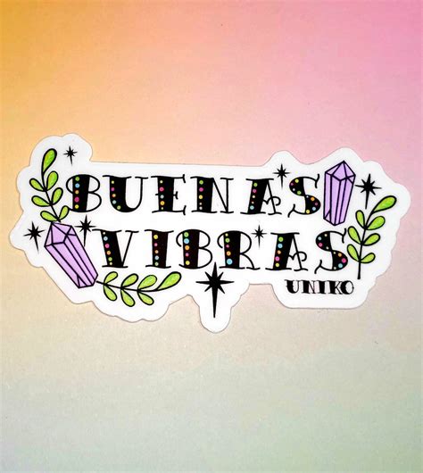 Bonnes Vibrations Buenas Vibras Vinyl Sticker Livraison Etsy France