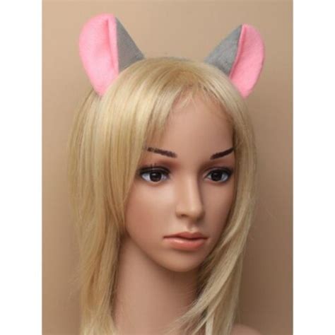 Grey Mouse Ears Rat Ears Headband Fancy Dress Costume Mice Outfit Ebay