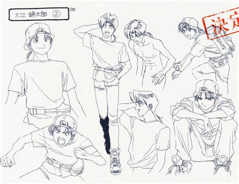 80sanime — Kintaro Oe Settei Character Design Sheets From Anime