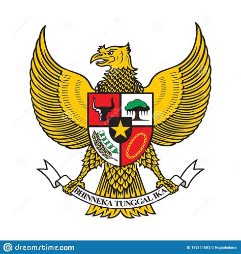`garuda Pancasila` Symbol Of Indonesia Country Indonesia Mascot Vector