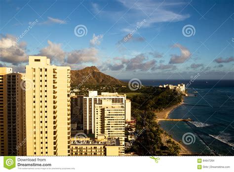 Waikiki Beach Honolulu Stock Photo Image Of Beach Diamond 84647264