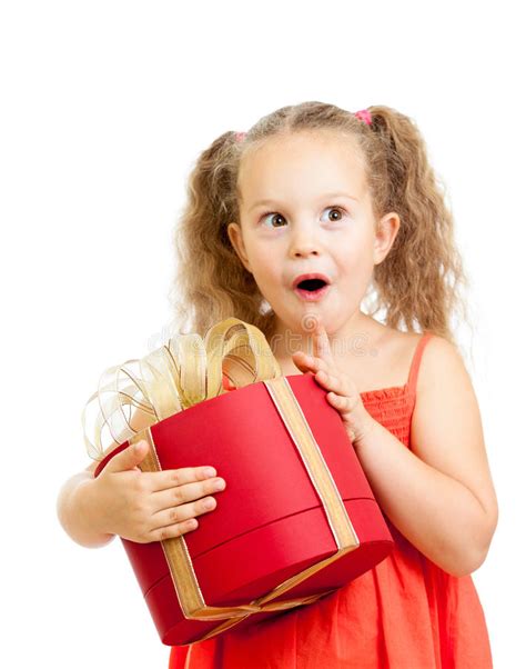 4.0 out of 5 stars 23 $49.99 $ 49. Happy Kid Girl Holding Red Gift Box Stock Image - Image of ...