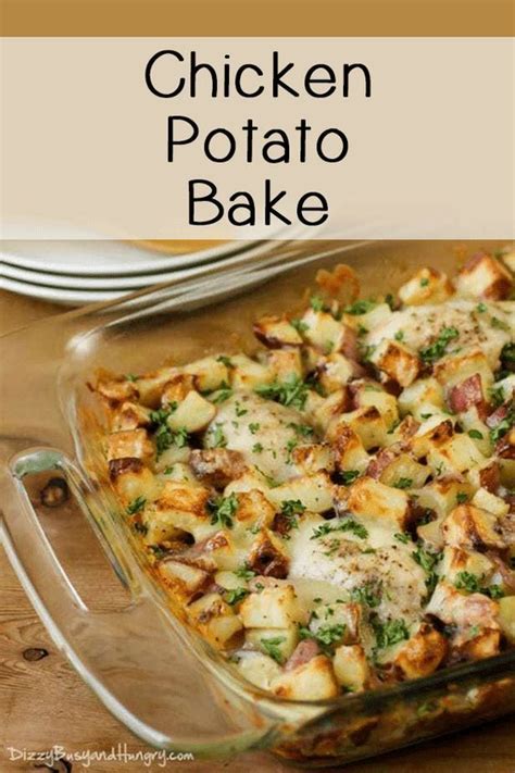 The recipe is a versatile dish that is great for weeknight meals, dinner parties and meal prep. Chicken Potato Bake | Recipe | Chicken recipes, Easy ...