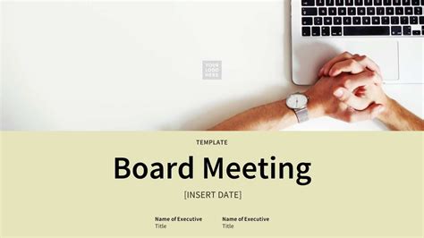 Board Meeting Presentation Template Beautifulai