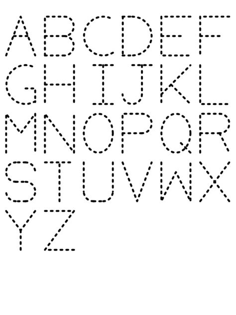 Stencil lettering templates are available free. Trace Letter Worksheets Free | Activity Shelter