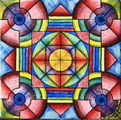 Geometric Symmetry 2 Painting By Jason Galles Fine Art America