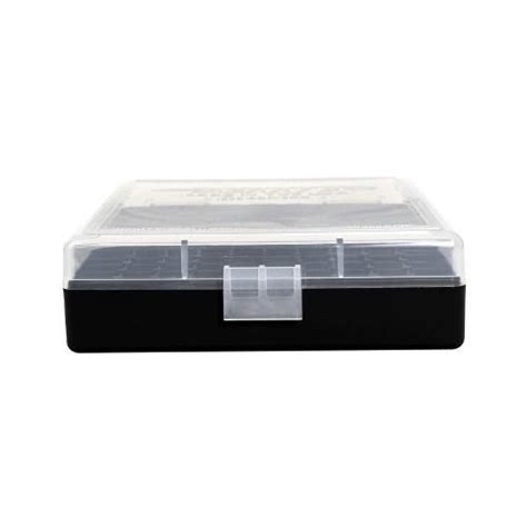 Berrys Mfg 001 Clear Top Black Ammo Box 380 Acp 9mm Luger 100ct
