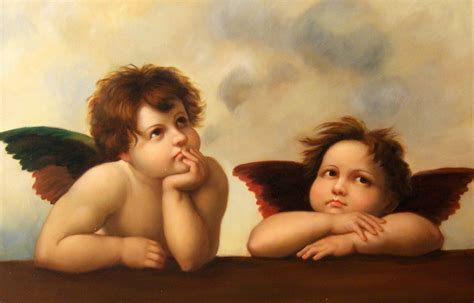 Ангелы Sistine Madonna Raphael Paintings Raphael Angel
