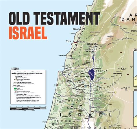 Poster Map Of Old Testament Israel For Australasian Customers Giant