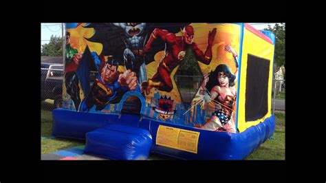 Justice League Bounce House Rental Omaha Council Bluffs And Surrounding Area Youtube