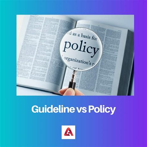 Difference Between Guideline And Policy