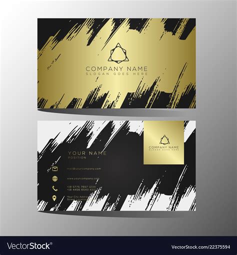 Black And Gold Business Cards 600gsm Custom Gold Business Cards Gold