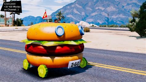 Spongebobs Burger Mobile Grand Theft Auto V Mgva Modification Review