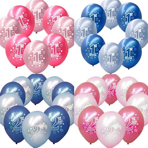 Voilà déjà 1an que bébé est parmi nous, déjà 1 an de pur bonheur ! 10pcs pour bébé 2 St 1er premier anniversaire ballons ...
