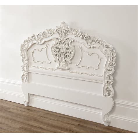 White Rococo Antique French Headboard A Fantastic Addition To Any Home