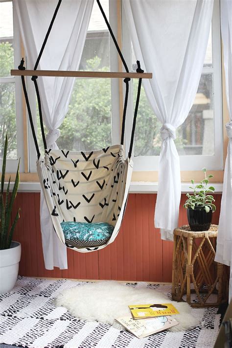 It's good for couples who might want two different places to hang out, separately or together. Hammock Chair DIY - A Beautiful Mess