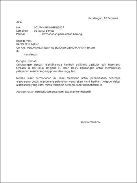 Contoh Format Surat Permohonan Pengajuan Barang Ke Kementerian Bumn Doc