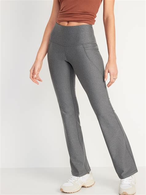 High Waisted Powersoft Slim Flare Pants Old Navy