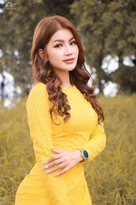 Burmese Disney Princess Girls Pretty Cute Yellow Quick Women
