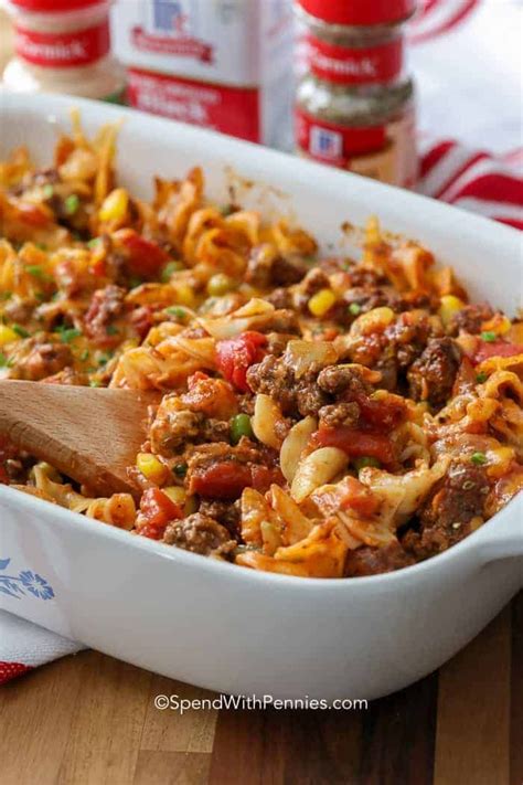 Hamburger Casserole Is An Honest To Goodness Quick And Easy Meal Using