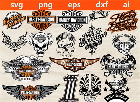 T Shirt Design Harley Davidson Svg Harley Davidson Logo Silhouettes Dxf Harley Davidson Clipart