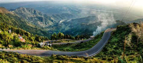 Hills And Mountains Landscape With Roads Image Free Stock Photo