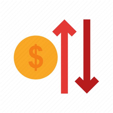 Arrow Business Cost Decrease Increase Rate Reduce Icon Download