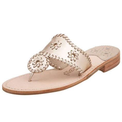 Hamptons Jack Sandal In Platinum Jack Rogers