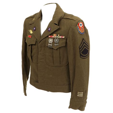 Original Us Wwii Patton Their Army Technical Sergeant Ike Jacket Uni