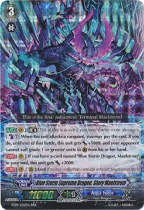 Blue Storm Supreme Dragon Glory Maelstrom Clash Of Knights And Dragons