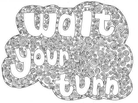 Wait Your Turn Classroom Rules Colouring Page Teaching Resources