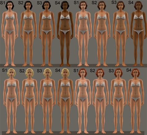 Mod The Sims Correlated Skintones Maxis Skins In 2021
