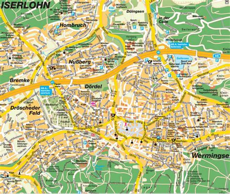 Iserlohn Map