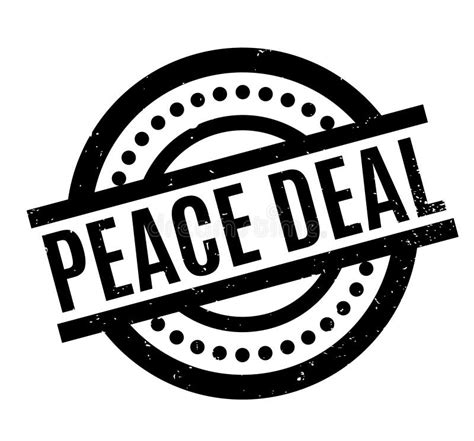 peace deal rubber stamp stock vector illustration of bargaining 102085035