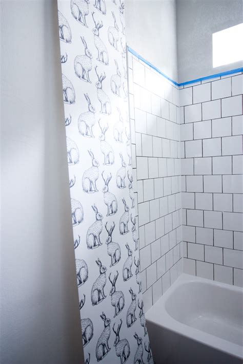 We used the botany wallpaper from chasing paper, and it looks so sweet in baby girl's room! Can You Use Peel And Stick Wallpaper In A Bathroom - Zendha