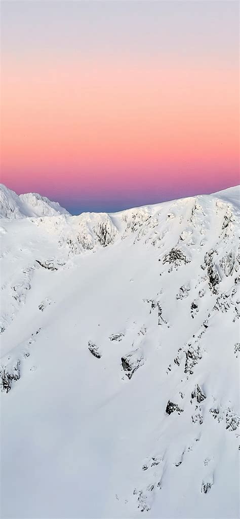 1242x2688 Snowy Mountain Sunset Iphone Xs Max Hd 4k Wallpapers Images