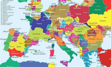 Disegno di cartina europa da colorare per bambini gratis. Come sarebbe l'Europa se vincessero tutti gli ...