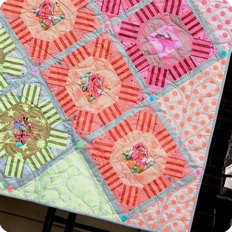 Free Spirit Tula Pink Star Cluster Quilt Kit Everglow Quilting Fabric