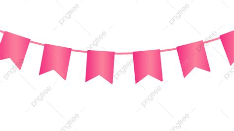 Red Festive Birthday Bunting Pennant Pennant Swallowtail Hanging Flag