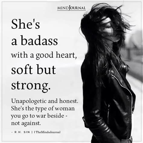 She S A Badass With A Good Heart R H Sin Quotes